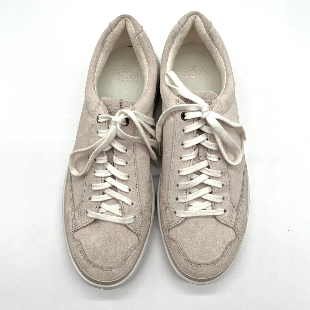 UGG South Bay Sneakers Mens 9 Beige Vream Low Top Suede Trainer Casual Lace Up